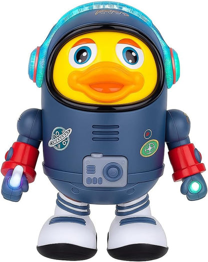 Space Duck, Electric Toys with Lights and Sounds, Moving Walking Dancing Toys for Toddlers