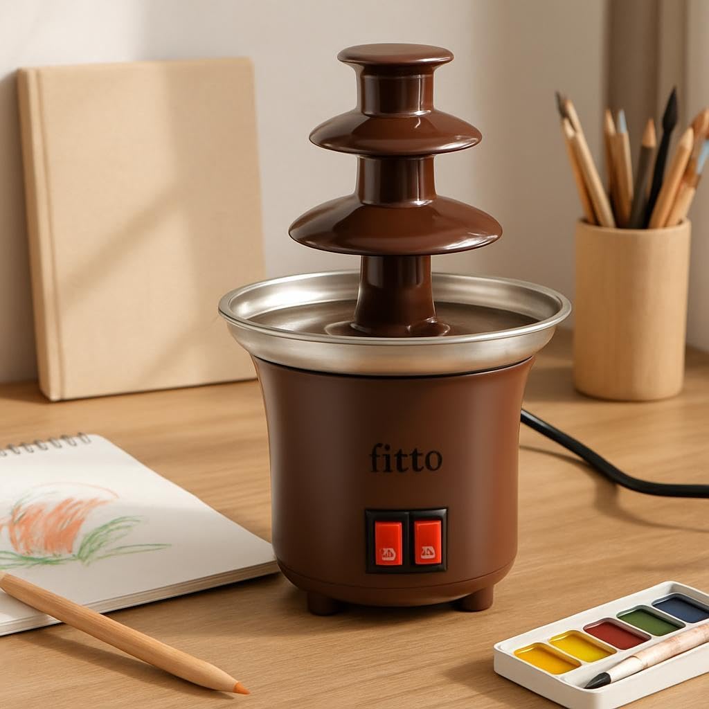 60 Pieces Three Layer Chocolate Fountains (Melting Machine with Heating Function – Chocolate Fondue Tempering Machine for Party & Household Use)