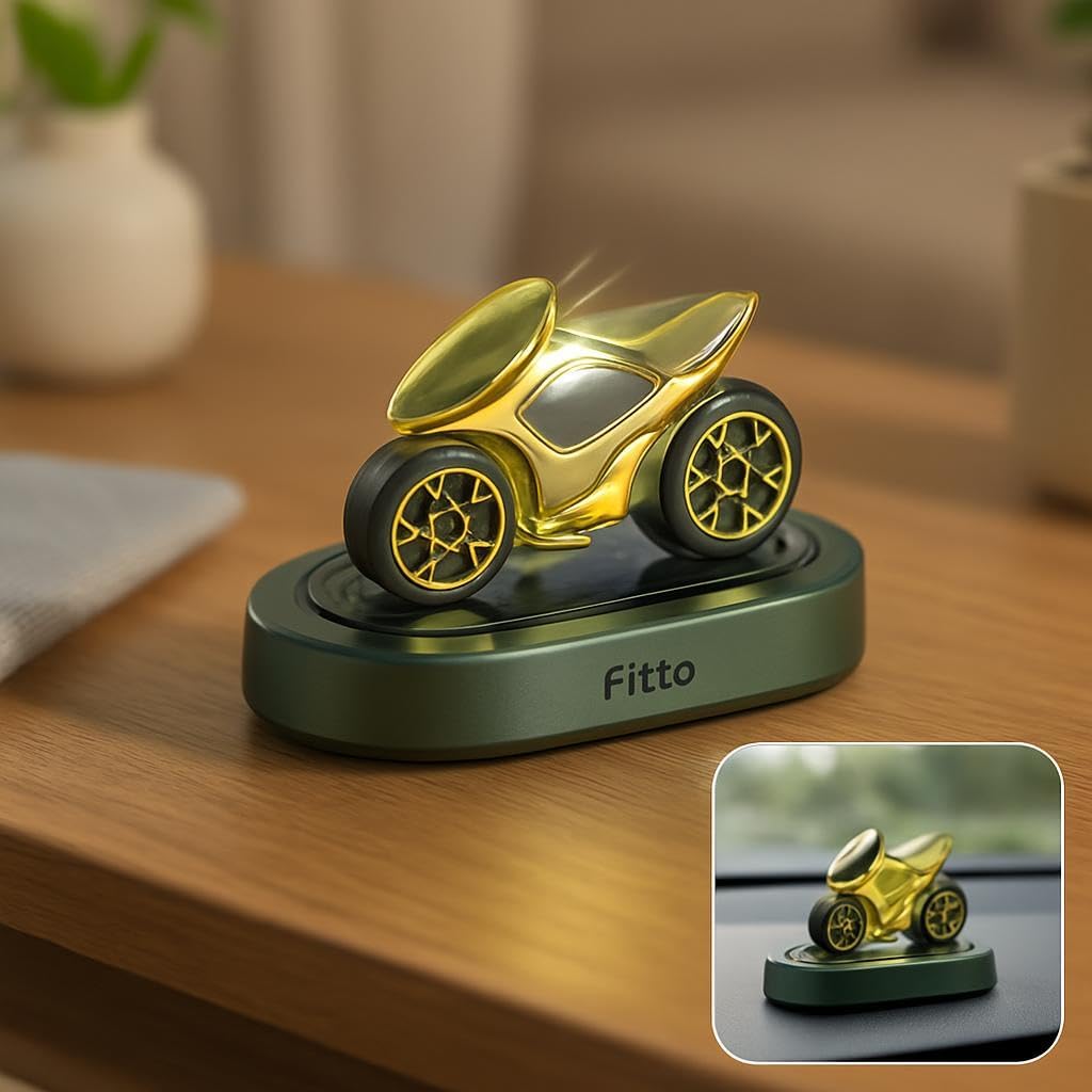 Solar-Powered Car Air Freshener - Aromatherapy Diffuser for Vehicle