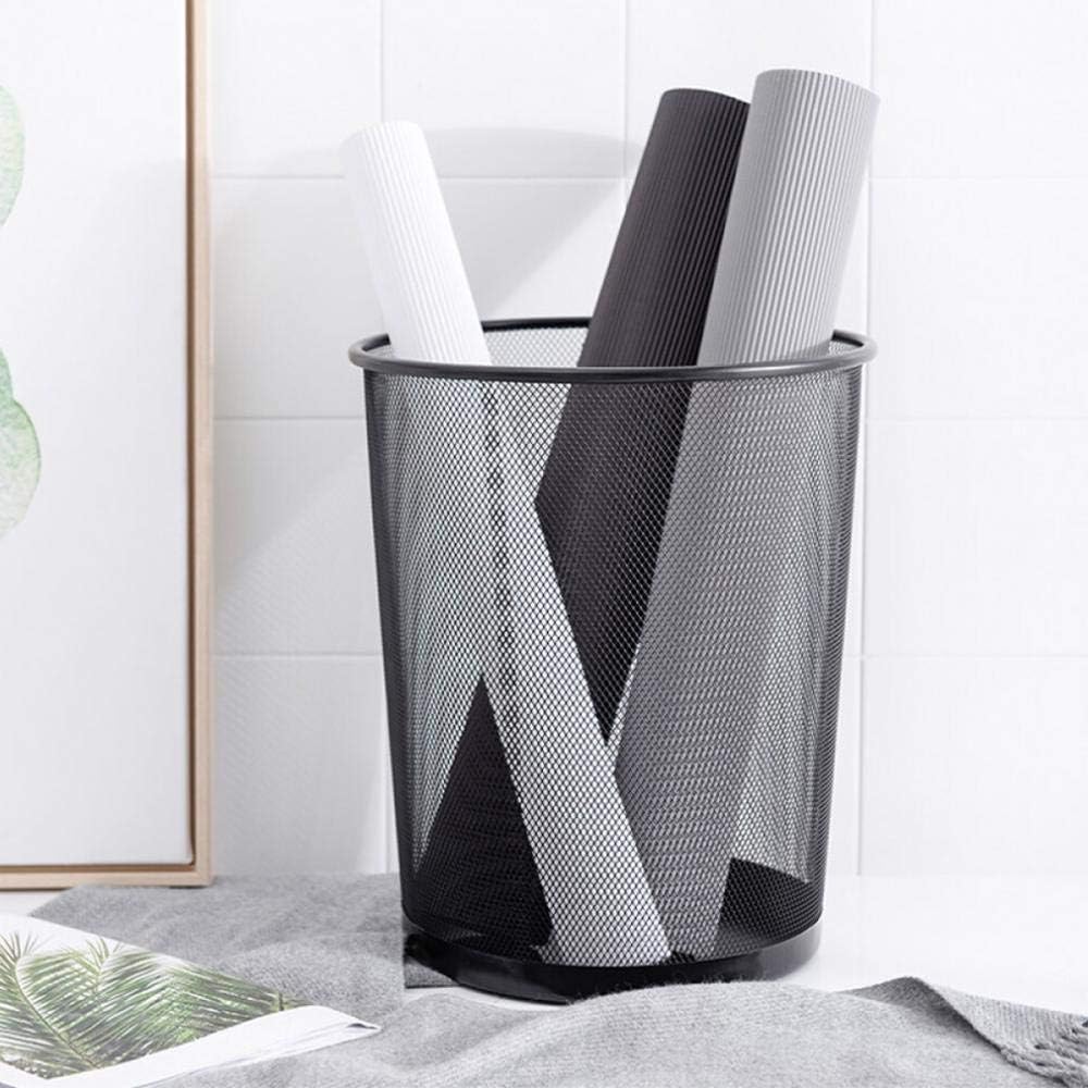 96 Pieces Metal Paper Bins (26x23.5x19cm – Black Waste & Recycling Desk Trash Can)