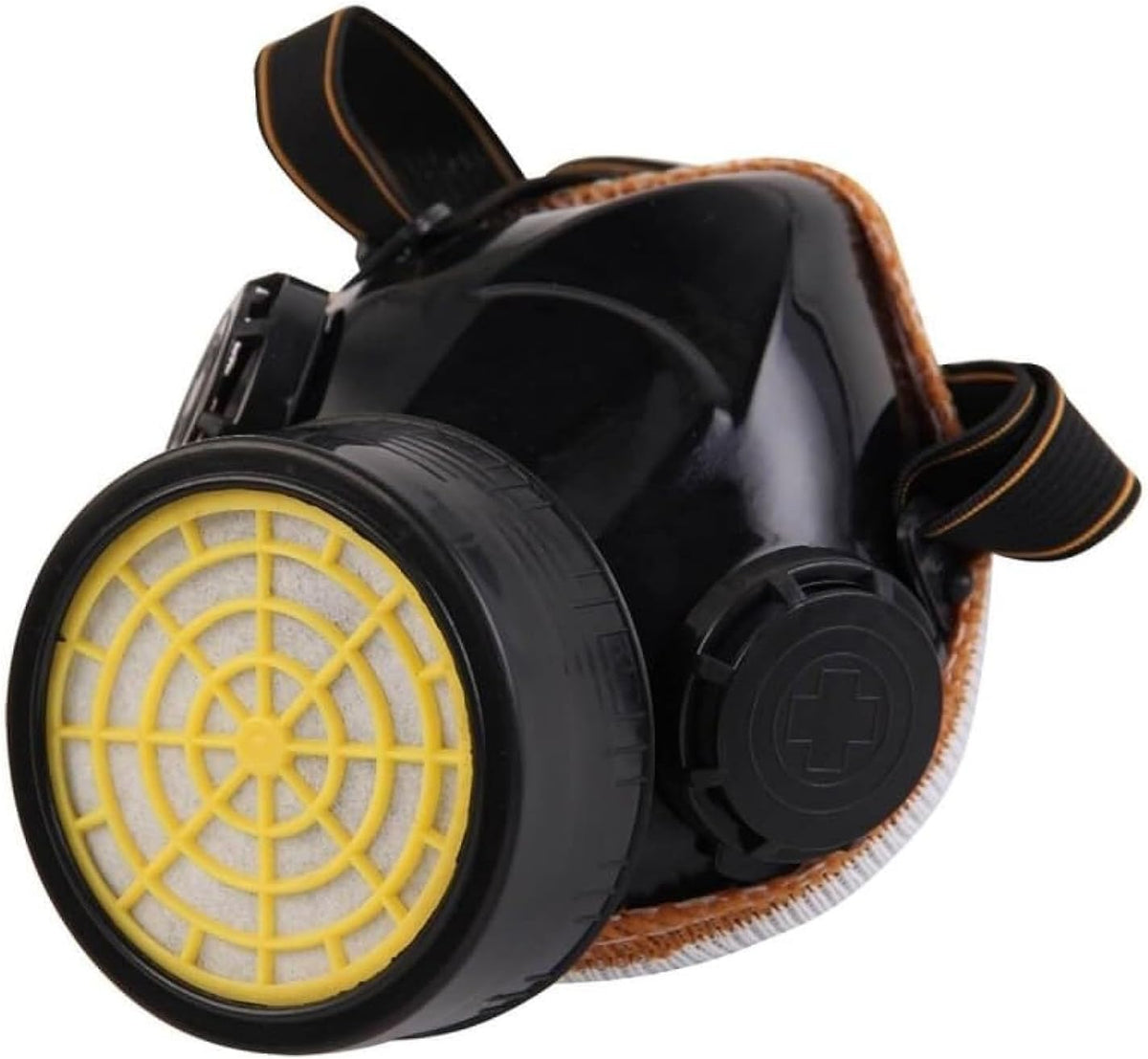120 Pieces Chemical Respirator Masks with Single Cartridge (1-Way Protection | Industrial Gas Mask for Dust – and Vapors | Adjustable – Lightweight – and Durable Face Shield for Safe Breathing)