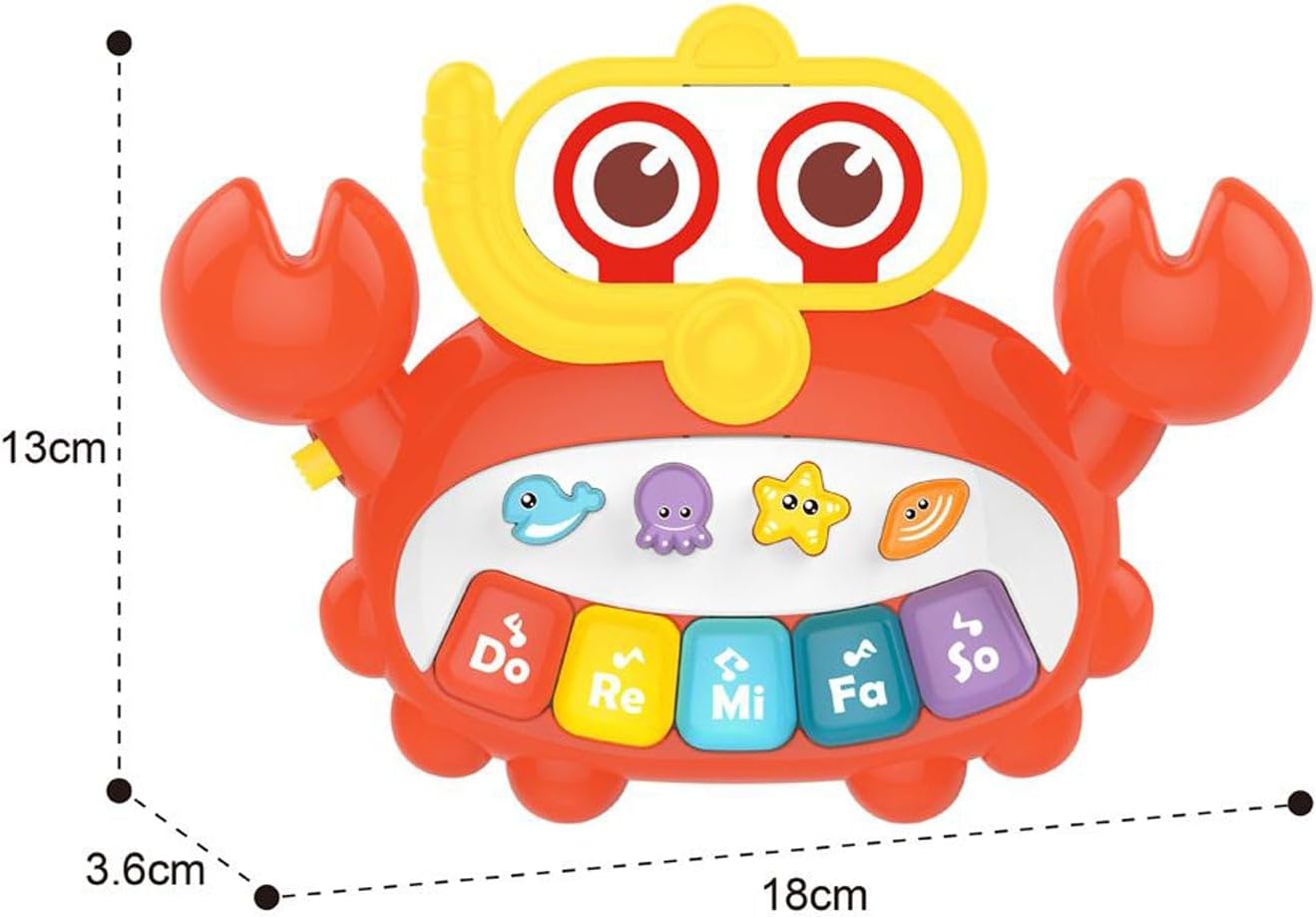 96 Pieces Baby Musical Toy Cute Crabs with Music and Lights For Babies and Toddlers