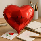 240 Pieces 18 Inch Oil Heart Balloon Heart Rose Cards (Party Decoration for Birthdays – Weddings – Special Events)