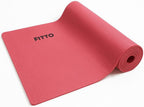 96 Pieces Eco Friendly Yoga Mats (61x173x4mm Red - Lightweight – Non-Slip Exercise & Fitness Mat for Yoga & Pilates)