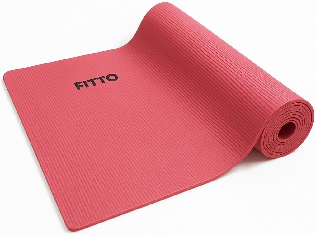 96 Pieces Eco Friendly Yoga Mats (61x173x4mm Red - Lightweight – Non-Slip Exercise & Fitness Mat for Yoga & Pilates)