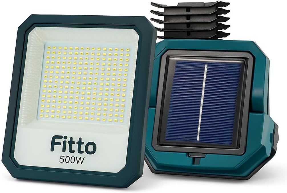 500W Solar LED Light - Bright Outdoor Lighting for Gardens, Patios, and Pathways