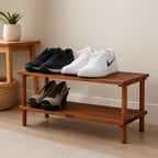 96 Pieces Wooden Shoe Racks (2 Layer – Coffee Brown – 74x26x29.5cm)
