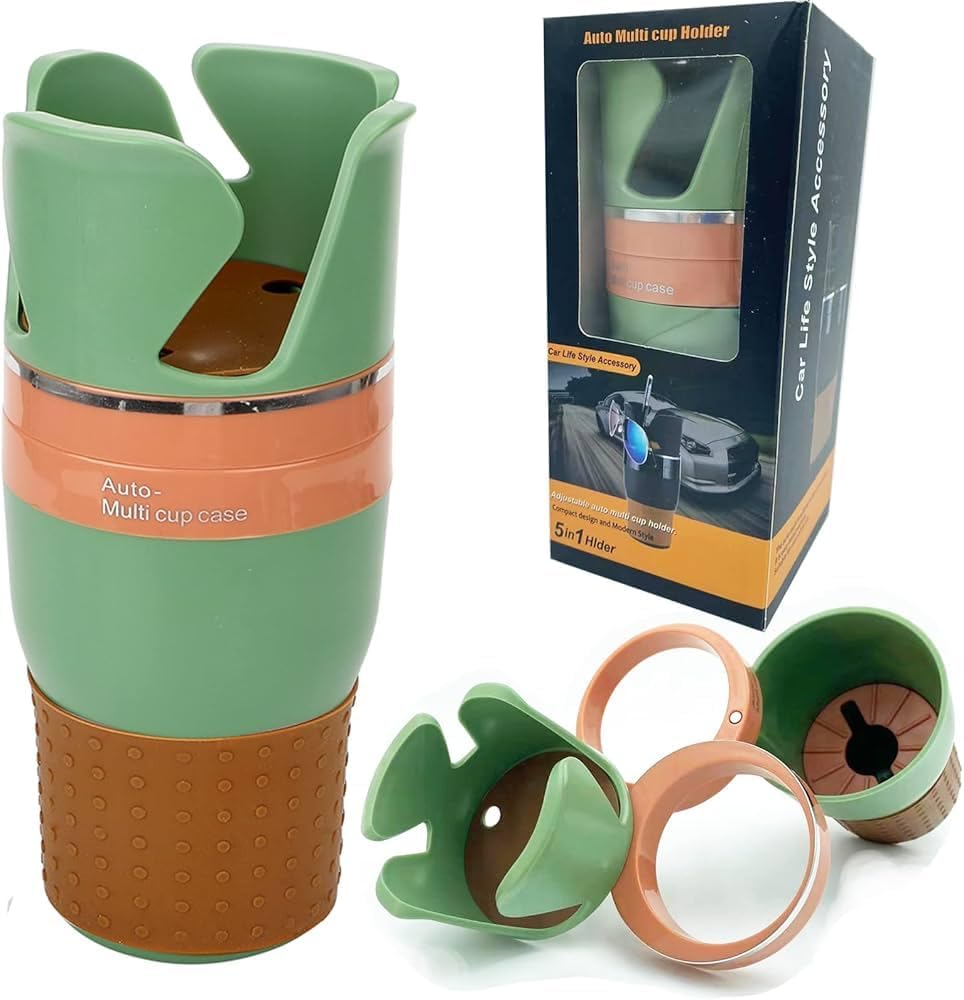 72 Pieces Multifunctional Car Cup Holders (Expanding Car Water Bottle Holder – Rotatable Car Cup Organizer – Secure Drink Holder for Water Bottle – Coffee – and Beverages – Easy to Install-Assorted)