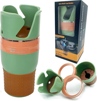 Multifunctional Car Cup Holder, Expanding Car Water Bottle Holder, Rotatable Car Cup Organizer, Secure Drink Holder for Water Bottle, Coffee, and Beverages, Easy to Install-Assorted