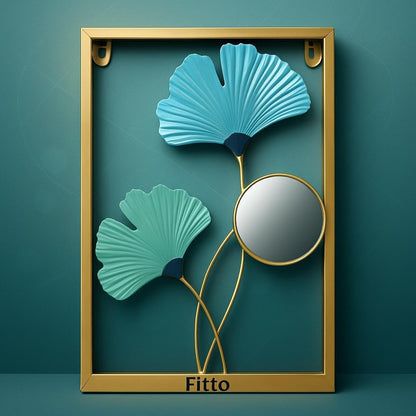 Contemporary Metal Wall Accent 25x40cm Modern Wall Art for Living Room and Office