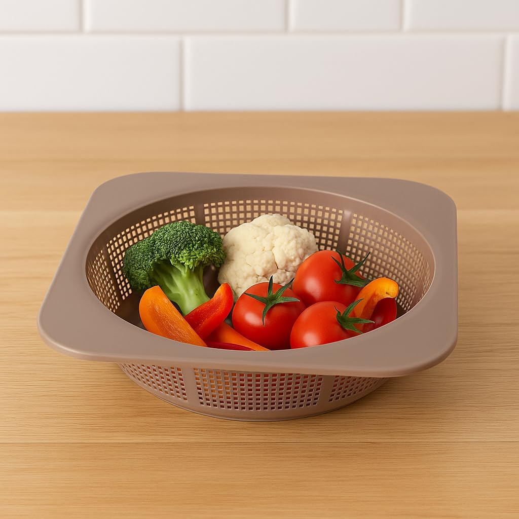 Hardened Plastic Sink Safer - Durable Vegetable Clearing Material for Cafes and Kitchens, High-Quality Plastic Construction for Food Preparation and Cleaning, Essential Kitchen Accessory