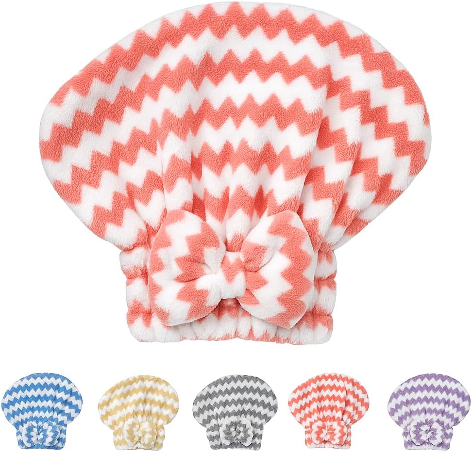 120 Pieces Fast Drying Hair Care Cap - Hair Dry Towel Wraps for Bath and Shower (Assorted Colors)