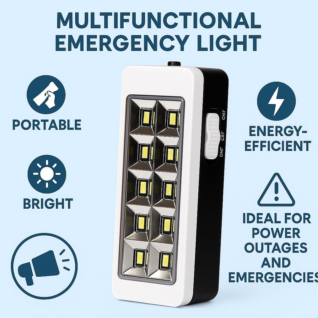 96 Pieces 1.2-Watt 12 SMD LED Emergencies (White)