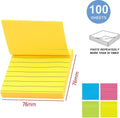 240 Pieces Sticky Notes 100 Sheets (76mm x 76mm Assorted Colors – Lined – Self-Adhesive – Office Supplies)