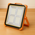 72 Pieces Rechargeable LED Works with Solar Panel (Portable Outdoor Floodlight with USB Charging & Waterproof Design – Adjustable Brightness for Camping – Emergency – Garage – and Job Site Lighting)