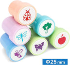 120 Pieces 6 Pieces Assorted Flies Stamps (25mm for Craft and Office Use)