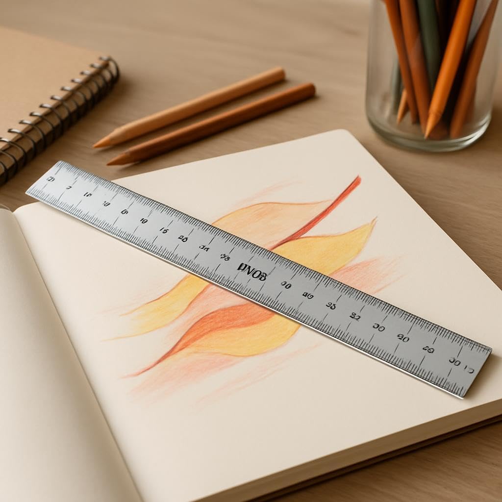 144 Pieces Aluminium Ruler Scales (40cm – Durable Measuring Tool for Accurate Measurements)