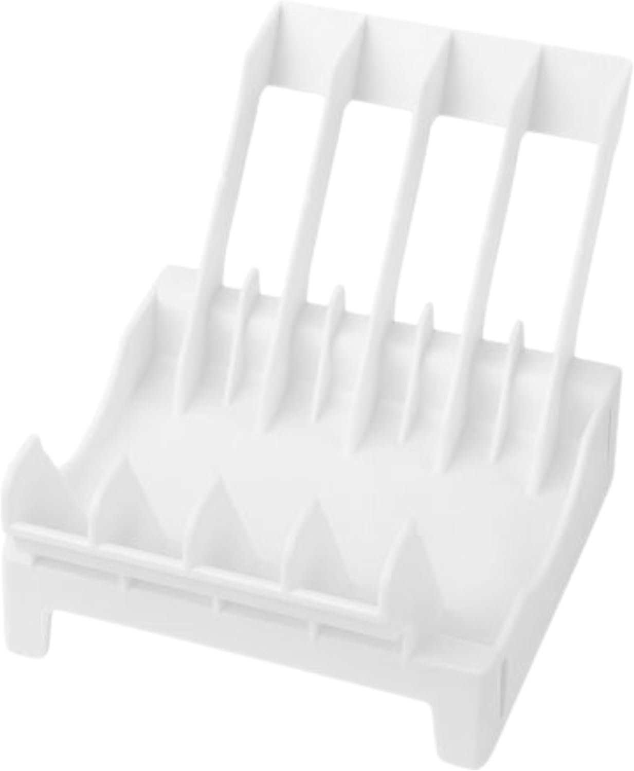 144 Pieces Space-Saving Plate Storage Racks With 4 Partition (Compact White Design)