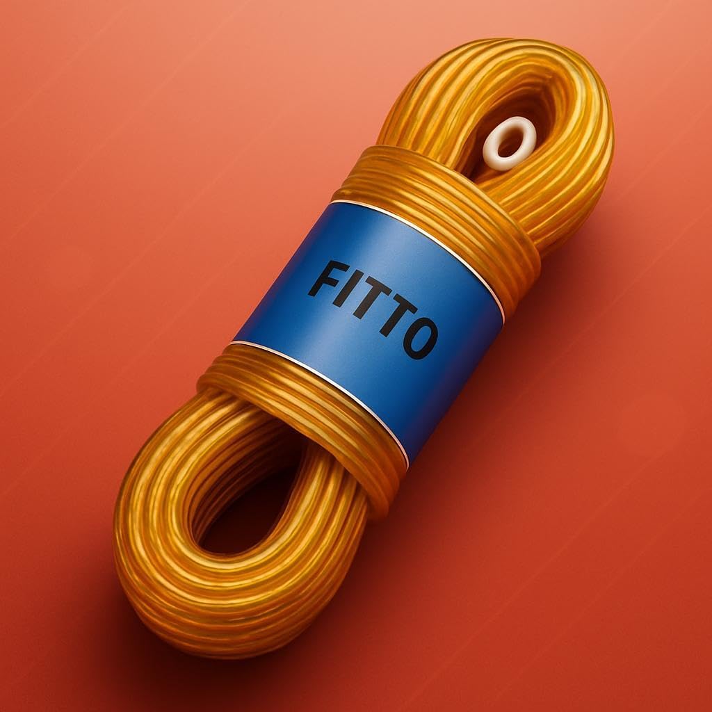 20m Steel Core Washing Line – 3.5mm Thick Yellow Clothesline with Durable PVC Coating for Extra Strength