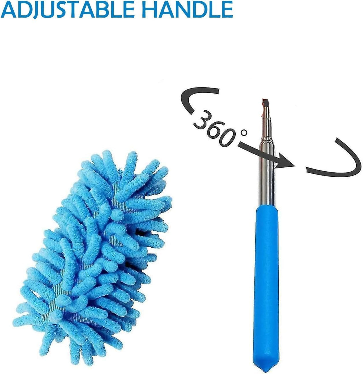 96 Pieces Flex Head Dusters (Adjustable Microfiber Dust Cleaner with Extendable Handle – Bendable Design – Assorted Colors - Ideal for Cleaning Ceiling Fans – Blinds – Furniture)