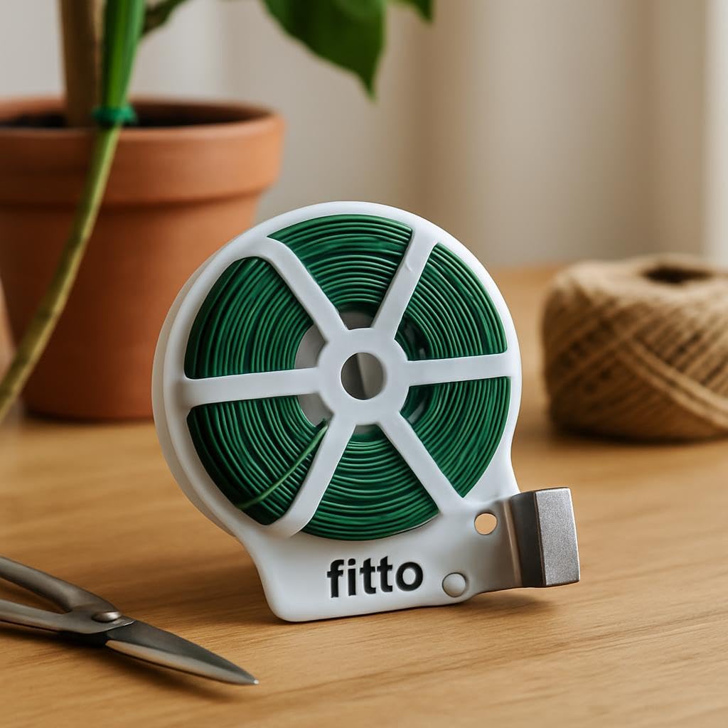 120 Pieces Green Twist Tie Roll - 30 Meters (100 Feet)s for Securing Plants and Cables