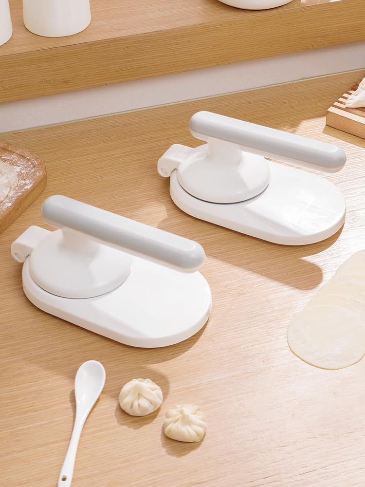 120 Pieces Dumpling Skin Pressing Tools (Ergonomic Design – White – Single Pack)