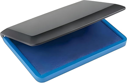 Stamp Pad – Premium Quick-Drying Ink for Clear, Smudge-Free Impressions – Ideal for Rubber & Polymer Stamps – Long-Lasting, Non-Toxic, Ink Pad for Office, Crafting, and DIY Projects, Blue