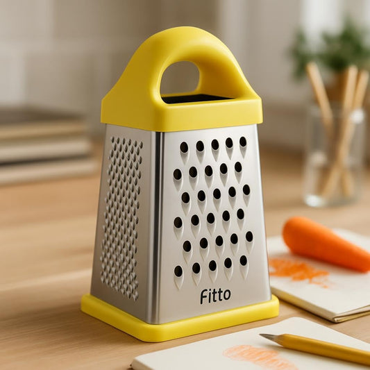 3 Pcs Hand Grater with Box, Large-Capacity Food Grater for Cabbage, Carrot, Potato, Cucumber Slicing, Cheese Shredders, Durable Stainless Steel, Comfortable Handle, Non-Slip Edge