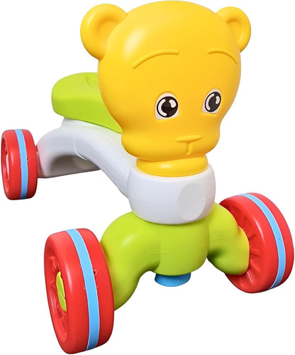 Colorful Balloon-Shaped Ride-On Toy for Preschoolers - Red, Green, and Yellow