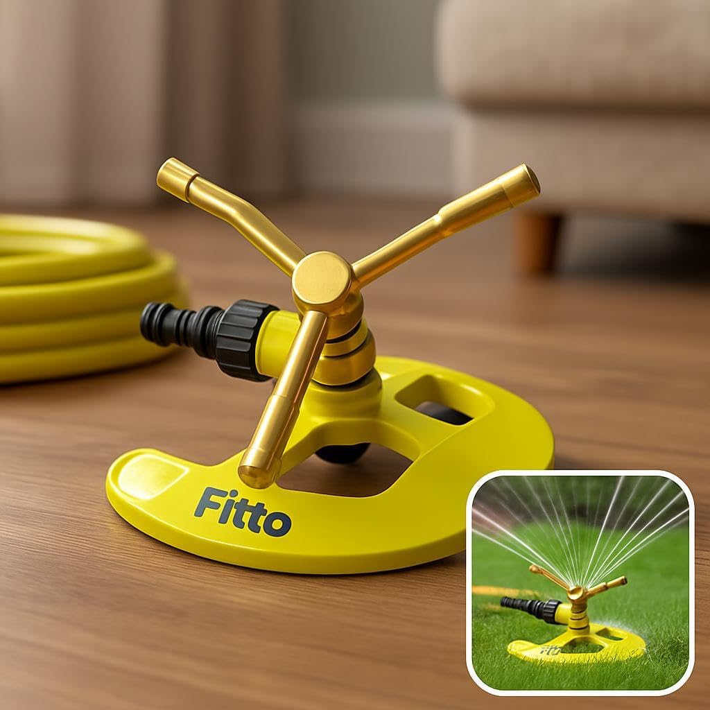 60 Pieces Yellow Circular Lawn Sprinkler Heads with Adjustable Arms for Efficient Irrigation