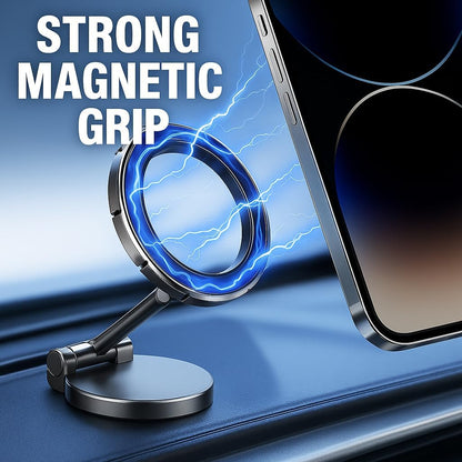 Magsafe Car Mount, Magnetic Phone Holder for Car - 360° Rotation, Strong Magnetic Grip, Wireless Charging Compatible, Easy Installation, Universal for iPhone and Android Devices