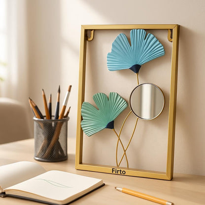 Contemporary Metal Wall Accent 25x40cm Modern Wall Art for Living Room and Office