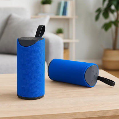 Portable Bluetooth Speaker with Powerful Stereo Sound – Super Bass, Splashproof Wireless Speaker with Dual Power Supply, Bluetooth 4.0 Compatible for Phones, Tablets, and TVs