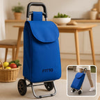 72 Pieces Blue Shopping Trolleys with Wheels (16mm Carbon Steel – 33L Capacity – 53*31*20CM)