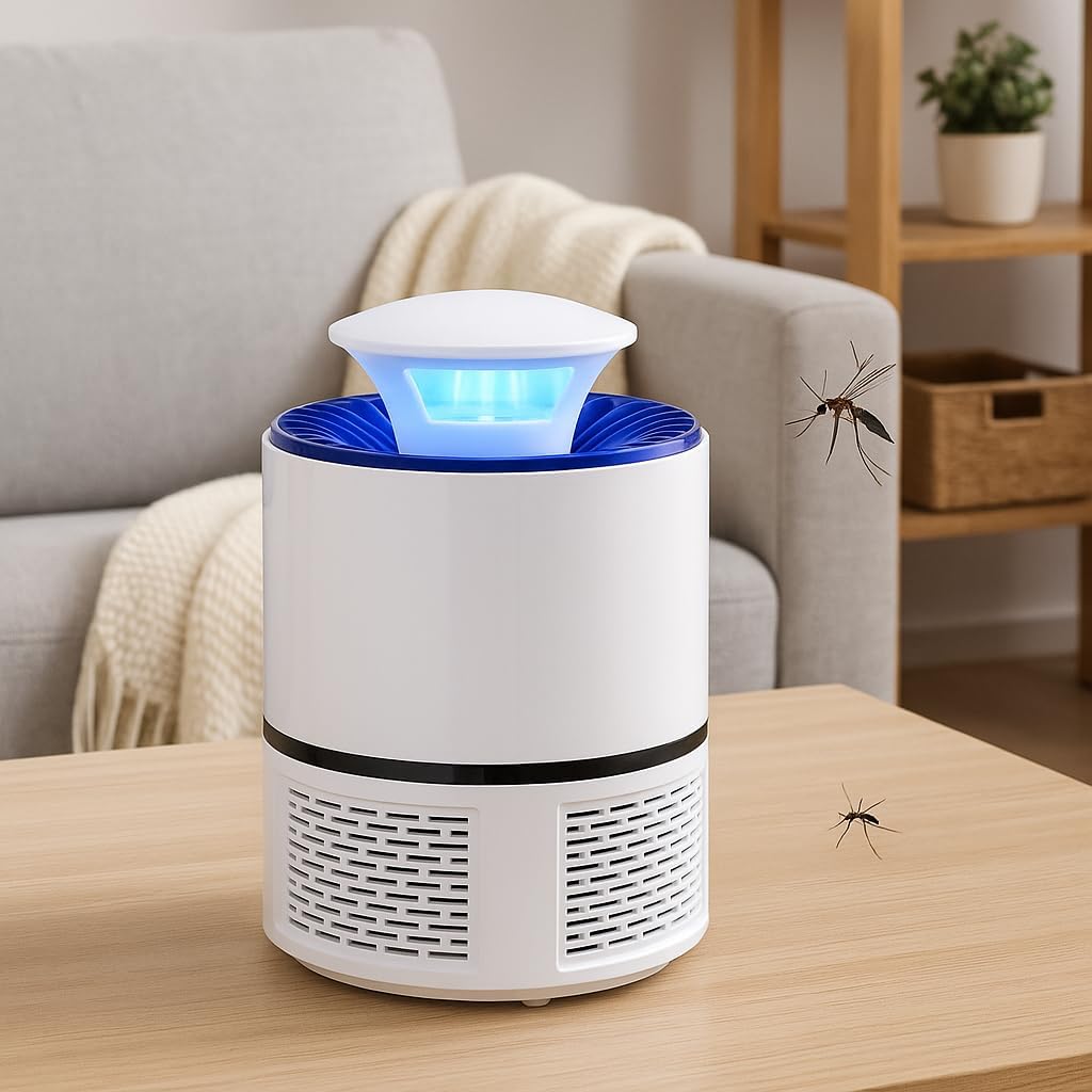 Electronic Mosquito Killer Lamp USB Power Anti-Mosquito Fly Inhaler Insect Killer Bug Zapper - Non-Toxic, Eco-Friendly Mosquito Trap Light for Home, Office, Camping - Silent, Safe for Family