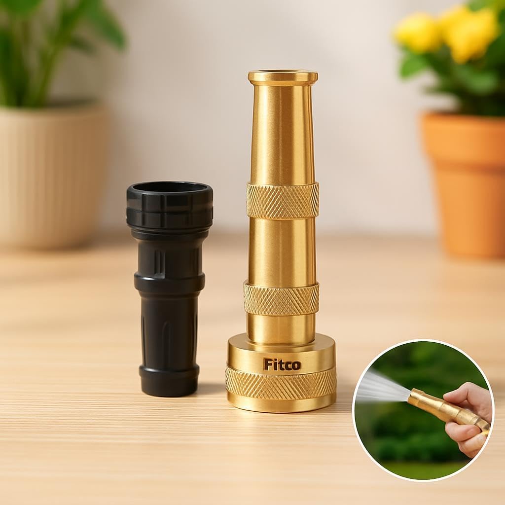 96 Pieces Hose Nozzle Set - Black and Gold Nozzles for Efficient Watering