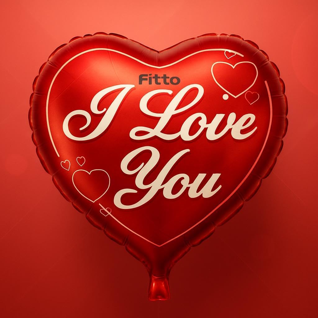 Foil Heart Balloon 18 Inch – I Love You Party Decoration for Birthdays, Weddings & Special Events, Card Display