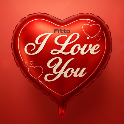 Foil Heart Balloon 18 Inch – I Love You Party Decoration for Birthdays, Weddings & Special Events, Card Display