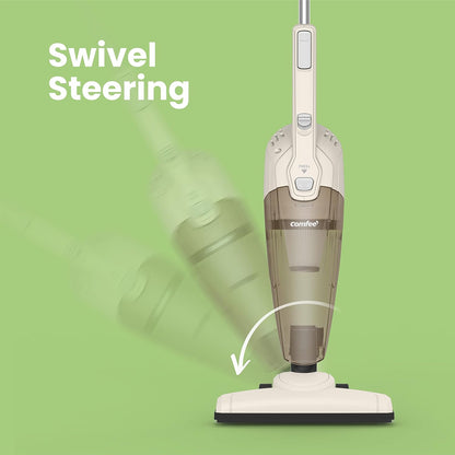 2-in-1 Handheld & Stick Vacuum Cleaner, 600W, 16000Pa Suction, 5M Long Cord, Lightweight, Powerful, 0.5L Large Capacity, Ideal for Home, Carpet, and Car Cleaning