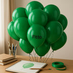 96 Pieces Green Latex Balloons (12 Inch – 2.8gms Metallic Green – Pack of 100 for Party & Event Decor)