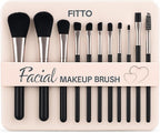120 Pieces 12 Pieces Makeup Brushes Set - Naked 3 Professional Makeup Brush Kits with Soft Bristles for Face & Eye Makeup (Includes Foundation – Blush – Eyeliner – Eyeshadow Brushes & Storage Case)