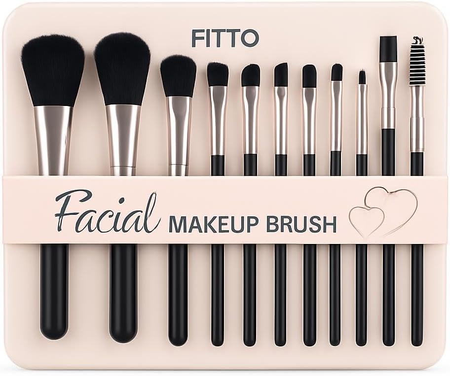 120 Pieces 12 Pieces Makeup Brushes Set - Naked 3 Professional Makeup Brush Kits with Soft Bristles for Face & Eye Makeup (Includes Foundation – Blush – Eyeliner – Eyeshadow Brushes & Storage Case)