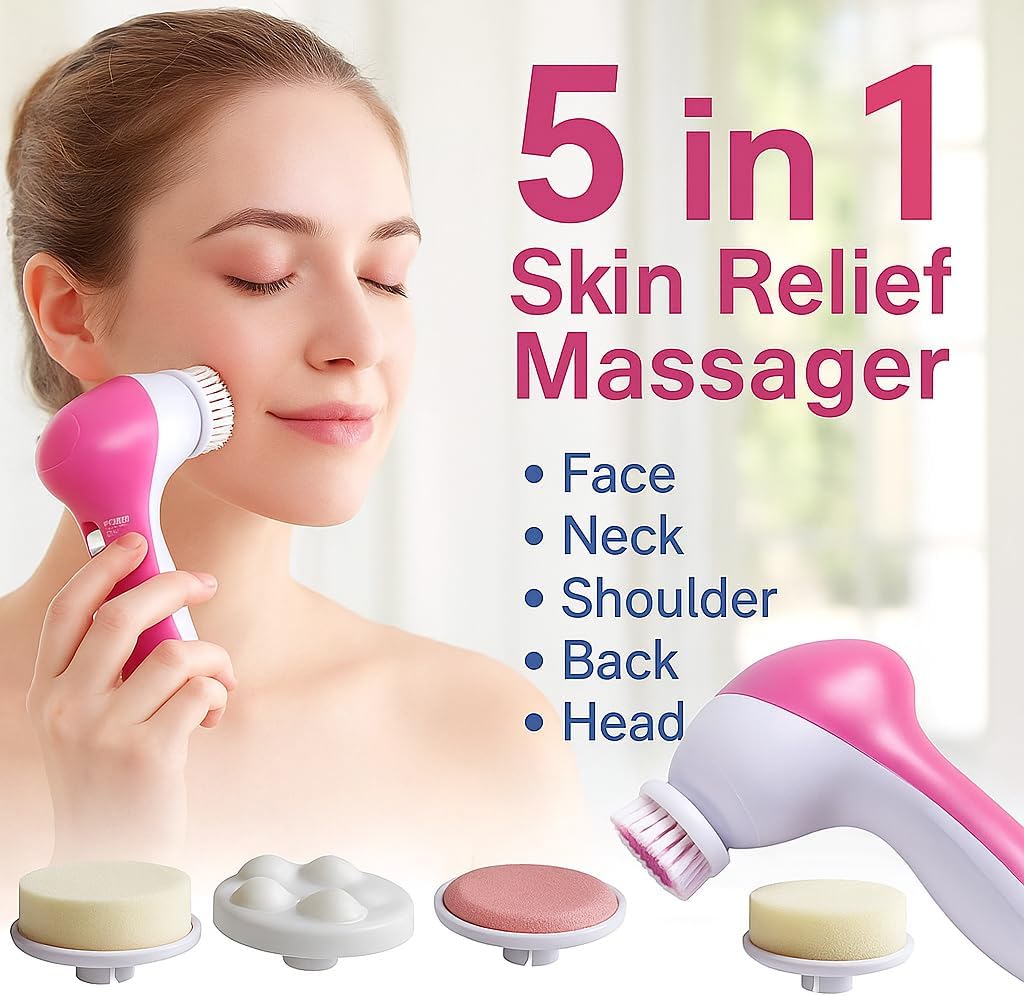 96 Pieces Skin Relief Massagers (Portable 5 in 1 – For Face Neck Shoulder Back Head)