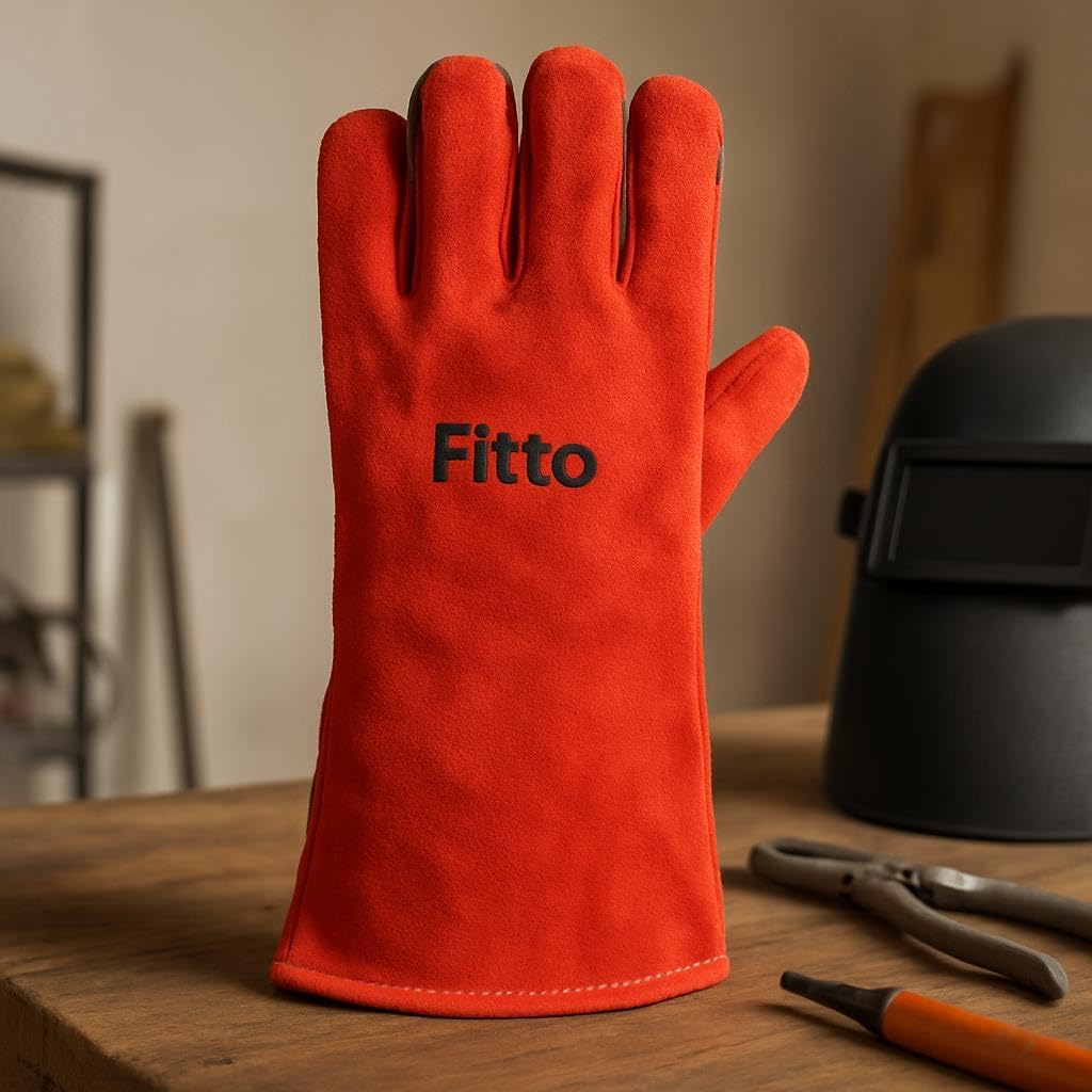 96 Pieces Durable Welding Gloves for Heavy Duty Protection and Comfort