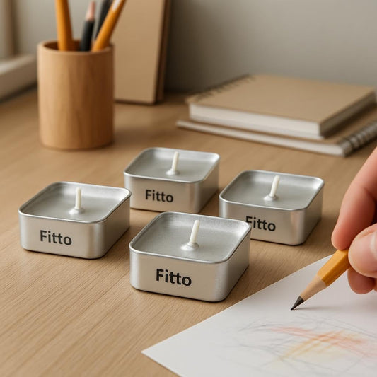 Tealight Square Candles Set of 12 – Silver Decorative Candles for Home, Party & Event Lighting on Amazon.ae