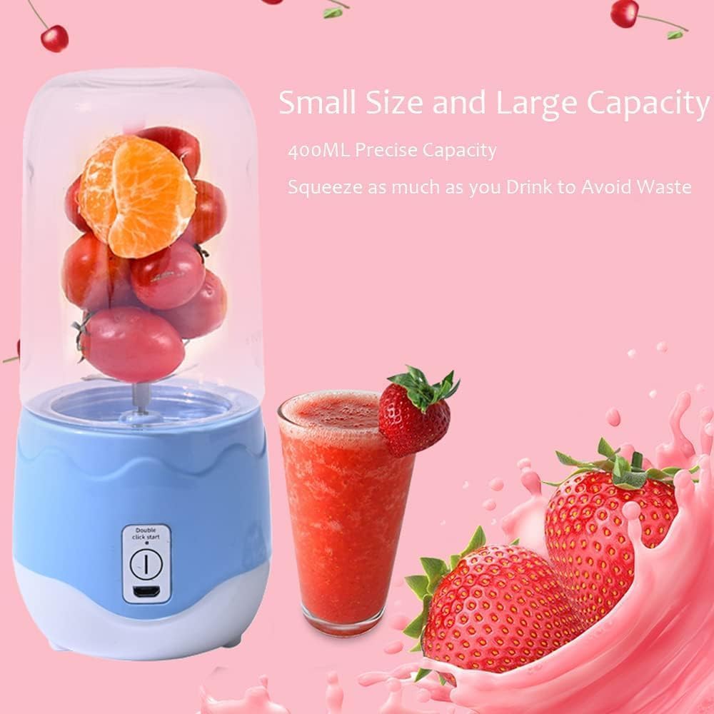 96 Pieces Mini Portable Blenders (400ml – USB Rechargeable with 2000mAh Battery – Leakproof Design – Easy to Clean – Ideal for Smoothies – Protein Shakes – and Fruit Juices on the Go)