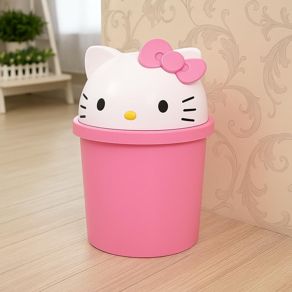 Bucket with Cartoon Cap | Cute Design for Kids Room | Durable & Easy to Clean | 10L Capacity | Fun and Practical Bucket for Home, Office, and Playroom Use