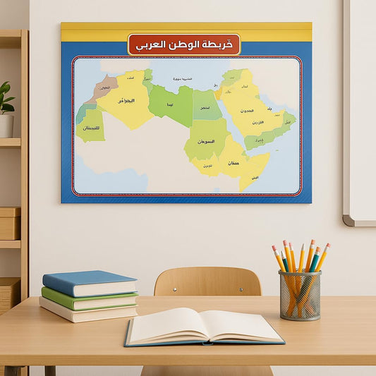 World Map Poster for Wall Decoration, Educational and Decorative Map for Home, Office, Classroom, 84x119 cm