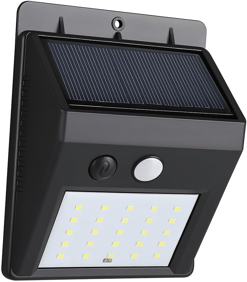 Solar Powered LED Wall Light – Waterproof, Outdoor Wall Mount Lighting for Garden, Patio, Pathway, Yard, and Home with Motion Sensor, Energy Efficient & Long-Lasting
