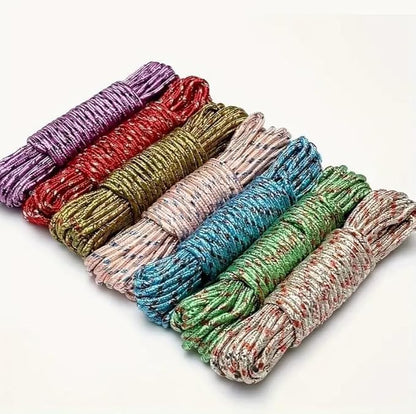 10m Rope Clothesline – 8mm Thick Durable Natural Rope for Laundry, Indoor & Outdoor Use, Eco-Friendly and Strong for Heavy-Duty Drying